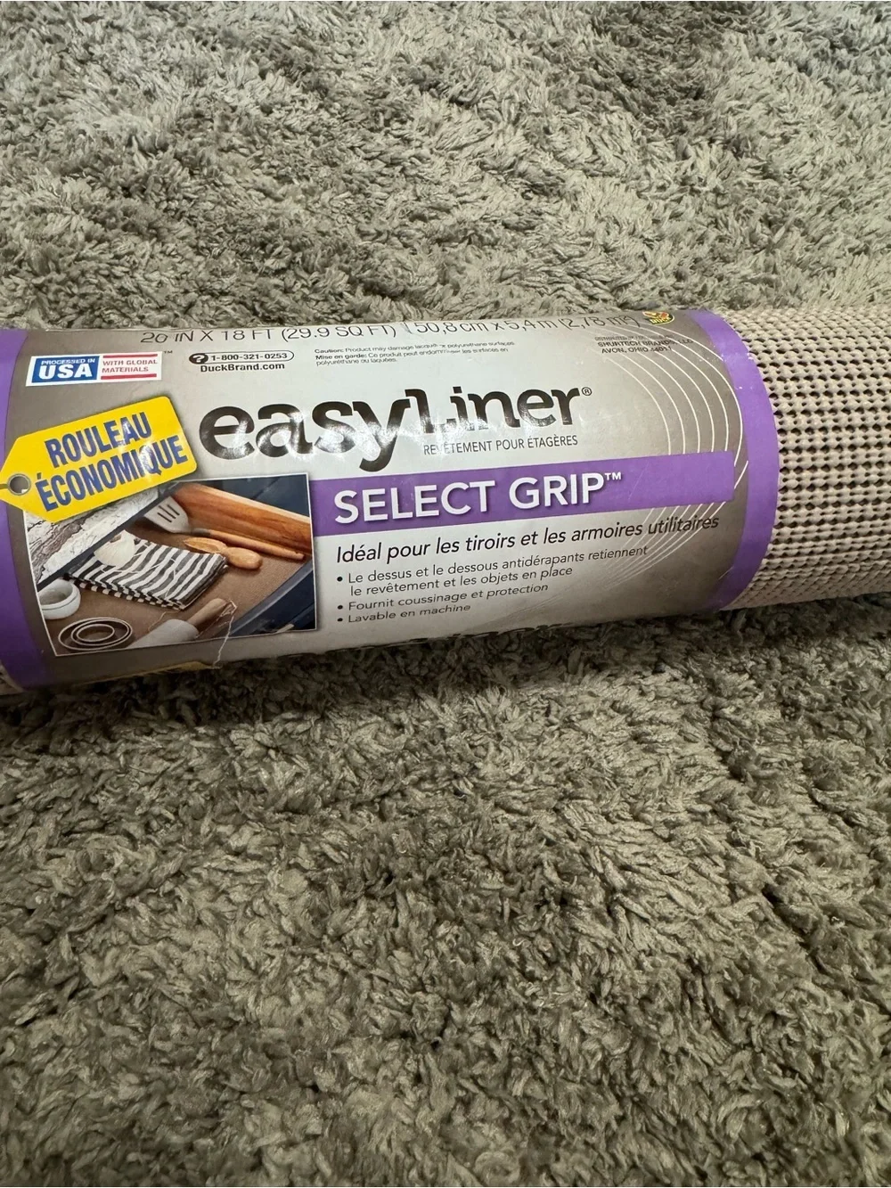 Duck Brand EasyLiner Select Grip Shelf Liner – New Value Roll